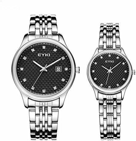 EYKI Couple Lover's Wristwatch Watch Quartz Watches Diamond Color:Black