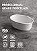 Sweese 506.001 Porcelain Ramekins 6 Ounce Souffle Dishes, Oval Ramekins for Baking, Set of 6 - White
