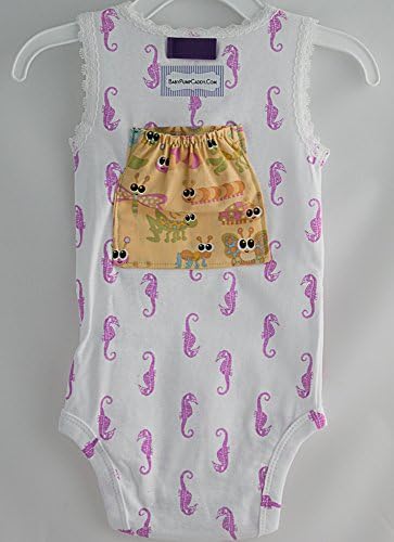 Luv Bug Onesie Girl Sleeveless Seahorse 24 Month
