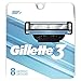 Gillette3 Men's Razor Blade Refills 8 Count