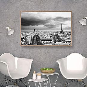 Floating Framed for Living Room Bedroom Black and...