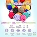Mira Handcrafts 30 Acrylic Yarn Balls | Total of 1312 Yards Crochet and Knitting Multicolor | Complete DK Craft Kit Including 2 Hooks, Weaving Needles,7 Ebooks with Patterns, Storage Bag