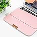 SWEES for MacBook 12 Inch Case Sleeve with Stand Function, 12 Inch Apple New MacBook Ultrabook Wallet Sleeve PU Leather Cover Case Laptop Carrying Bag with Rear Pocket Design, Rose Gold