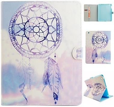Purple Wind Chimes Coloured Drawing or Pattern PU Leather Folio Case Tablet Holster for iPad Air 2 ( Compatible Models : IPad mini 1/2/3 )