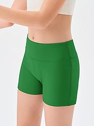 Haloumoning Girls Athletic Shorts Kids High Waisted