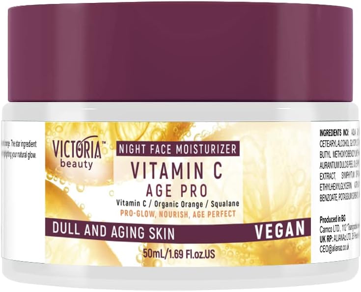 Victoria Beauty Age Pro Night Face Moisturiser Vitamin C Squalane 50ml