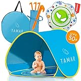 Baby Beach Tent By Tamar Sale!! Best Price!!!! : Pop Up Sun Shelter For Toddlers With Mini Pool And Detachable Shade For Playing And Cooling Down, UV Protection 50 SPF, Lightweight With Carry Bag