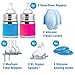 Pura Stainless Starter Gift Set with 5oz/150 ml Stainless Steel Infant Bottles(2) Silicone Slow-Flow Nipples(2), Medium-Flow Nipples(2), XL Sipper Spouts(2) Sealing Disks(2), Sleeves(2)- Aq&Pnk