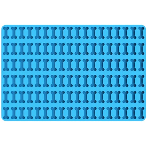 sofliym Mini Bone Silicone Dog Treat Molds with Scraper - Create Adorable Homemade Doggy Treats for Your Furry Friend (small bone)