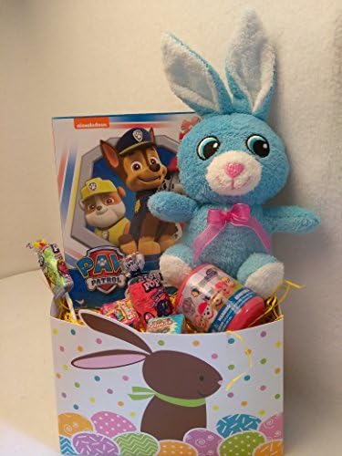 Happy Paw Patrol Easter Basket Kids Toddlers Gift Children Pre Made Eggs Goodies Candy