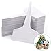 Prudance 100pcs PVC T Tag Plant Markers,Premium Nursery Garden Labels, White