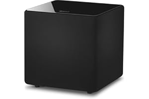 KEF KUBE 8b Subwoofer (Single/Each), Black, 8" Subwoofer (KUBE8)