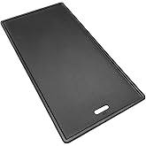 Monument Grills 16.34" x 9.45" A005 Reversible Cast Iron Cooking Plate for Monument 14633, 25392, Mesa400, Mesa200S, Mesa220, Mesa200R, Mesa200B, Mesa200G, Mesa425, Mesa415BZ