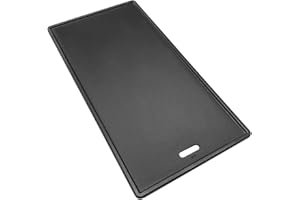 Monument Grills 16.34" x 9.45" A005 Reversible Cast Iron Cooking Plate for Monument 14633, 25392, Mesa400, Mesa200S, Mesa220, Mesa200R, Mesa200B, Mesa200G, Mesa425, Mesa415BZ