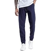 THE GYM PEOPLE Mens' Fleece Joggers Pants with Deep Pockets in Loose-fit Style