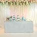 Trlyc 60 Inch by 120 Inch Silver Sequin Rectangular Tablecloth