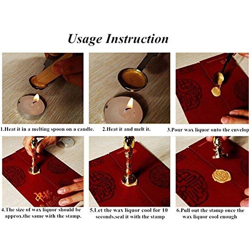 Bee Wax Seal Stamp, niceeshop(TM) Vintage Metal Sealing Stamp for Envelopes, Invitations, Party Invitation, Letter