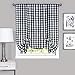 Buffalo Check Panel Window Curtain - 42 Inch Width, 84 Inch Length - Navy & Ivory Plaid - Light Filtering Farmhouse Country Drapes for Bedroom Living & Dining Room by Achim Home Decor
