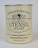 Charlotte Watson Enamel Ware Utensil Jar Tin Canister 67460