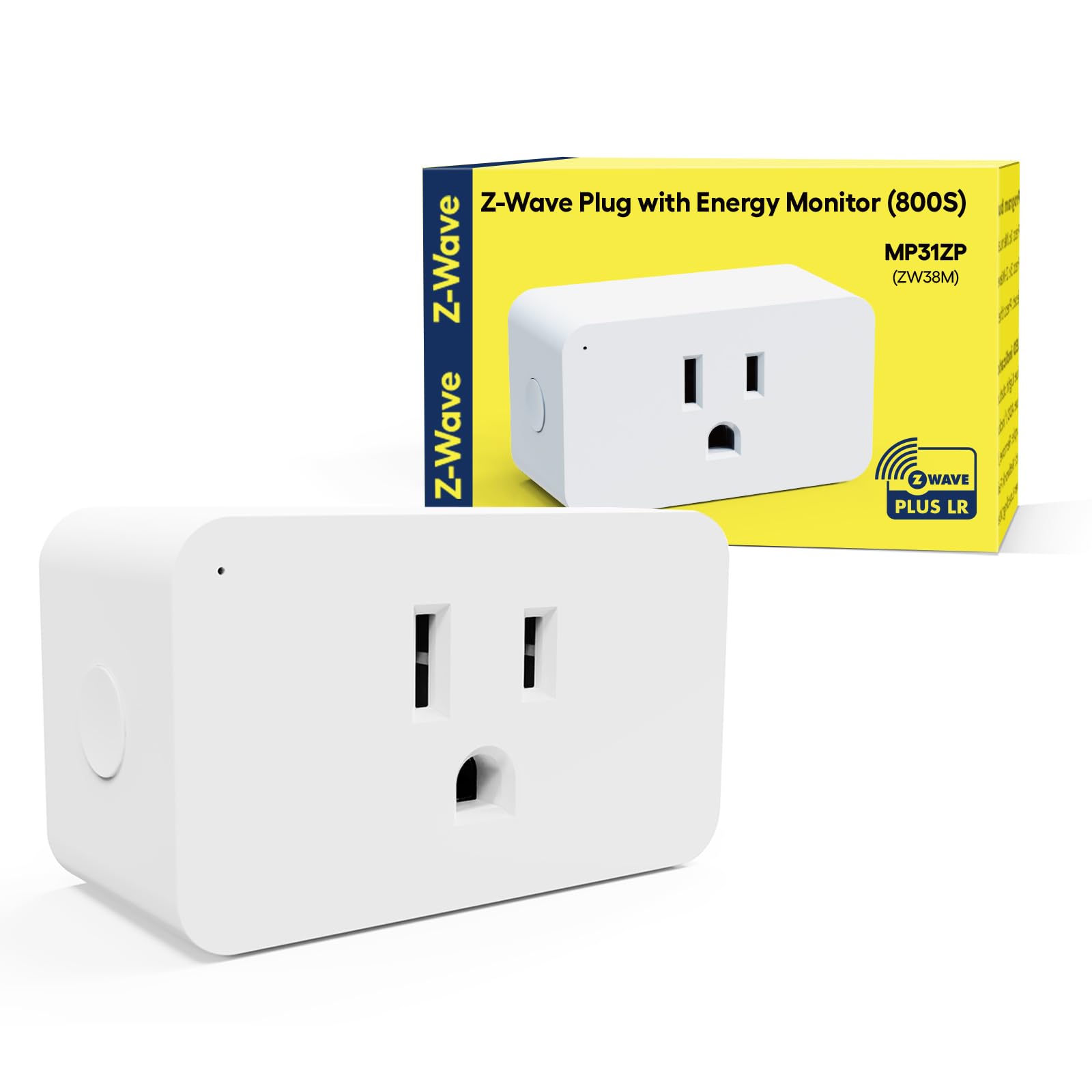 Photo 1 of Minoston Z-Wave 800 Series Zwave Plug with Energy Monitoring, Power Meter Z-Wave Outlet Switch, Z-Wave hub Required, Work with SmartThings, Wink, Vera, Z-Box Hub, Home Assistant (MP31ZP)