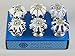 Jaipur Market 6 Count Decorative Ceramic Drawer Pull Knobs Blue and White