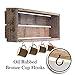 MY VINTAGE FINDS Farmhouse Coffee Bar Shelf Decor Kitchen Coffee Station Shelf with Hooks Floating Shelf (Whitewash Coffee Bar)