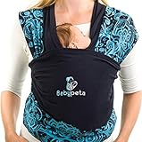 Keep Your Infant Calm & Stay Hands Free - Stylish Baby Carrier Sling - For Newborns to Toddlers - Soft Pure Cotton - Ideal for Breastfeeding & Aids Balance - Perfect Baby Shower Gift Under 35$! blue