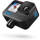 GoPro HERO10 Black - Waterproof Action Camera with Front LCD and Touch Rear Screens, 5.3K60 Ultra HD Video, 23MP Photos, 1080
