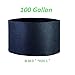 TopoGrow 12-Pack 100 Gallon Grow Bags Black Fabric Round Aeration Pots Container for Nursery Garden and Planting Grow (100 Gallon, Black(12-Pack))thumb 1