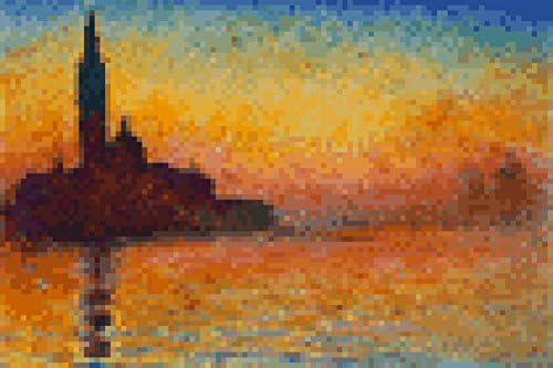 Monet Dusk 8 Bit Plastic Sign 12 x 18in