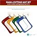 Cutting Board / Mat Set Antibacterial & Dishwasher Safe, Set of 4 Color Coded Cutting Boards / Flexible Cutting Mats for All Your Cutting Needs by Zone – 365