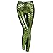 JNTworld Women Sexy Mermaid Fish Scale Hologram Soft Shine Leggings, S, Green