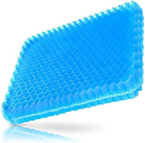 厚み6cm Relax Heal 無重力 クッション カバー付き ゲル 洗える 長時間 お尻が痛くならない 疲れない くっしょん 体圧分散 座り心地 抜群 機能クッション ヘルスケア座布団 オフィス 超通気 蒸れない デスクワーク ゲルクッション ハニカム ヘルスケアクッション 高反発