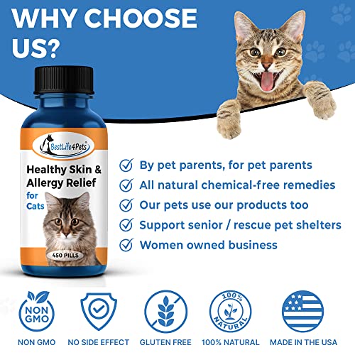 BestLife4Pets AllNatural Healthy Skin and Allergy Relief for Cats