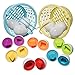 Prextex Easter Eggs Educational Puzzle in a Basket (12 Eggs) - Baby Easter Basket Toddler Boy Toy, Gifts Surprise Fidget Toys Pack Brand, Mini Toys for Girls, Boys, Kids, Boy&Girl Toys, Toddler Toys