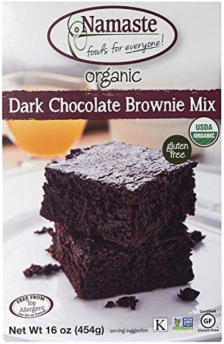 Namaste Foods Gluten Free Organic Dark Chocolate Brownie Mix, 16 Oz (2)