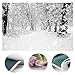 Mehofoto Winter Snowing Backdrops for Photography White Frozen Forest Background 7x5ft Christmas Vinyl Backdrops for Children Kids Photoshoot Home Party Decoration Photo Studio Props