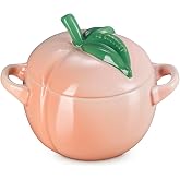 Le Creuset Stoneware Peach Mini Cocotte, 19 oz., Peche
