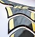 Yamaha R6 Piano Black + matt Gold Motorcycle tank Protector pad Decal Sticker