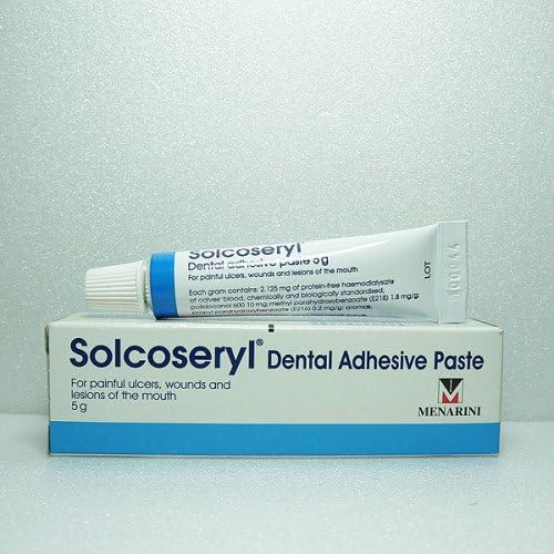 SOLCOSERYL Dental Adhesive Paste for Painful Ulcer Wound Lesion of