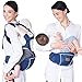 Bebamour Baby Carrier Front and Back Carry Baby Newborns to Toddler Baby Hip Carrier 6 in 1,3 Pieces Teething Pads, Blue