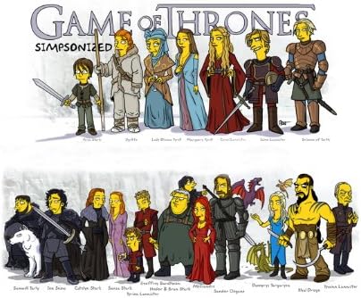 Dv1574 The Simpsons Game Of Thrones Cast Characters Funny Art Tv Dv1574 The Simpsons Game Of Thrones Cast Characters Funny Art Tv