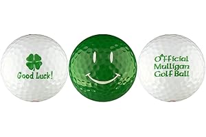 EnjoyLife Inc Good Luck Shamrock w/Green Happy Face Golf Ball Gift Set
