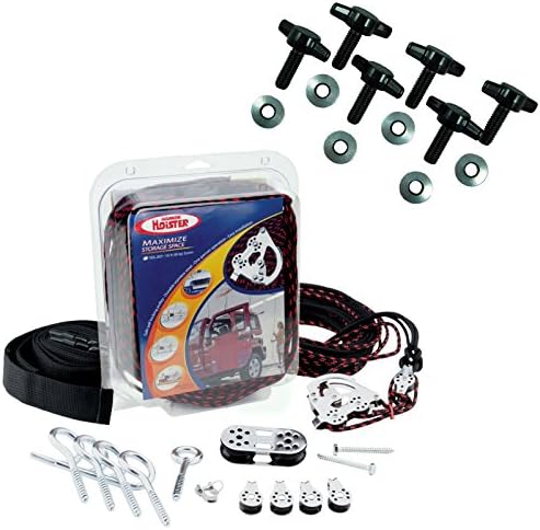 7803B.Jeep Harken Hoister with Nomadist Sixer Tee Bolt Kit - Comes complete with a 145 pound Wrangler Hardtop Hoist and bolt kit for Wrangler hardtop removal