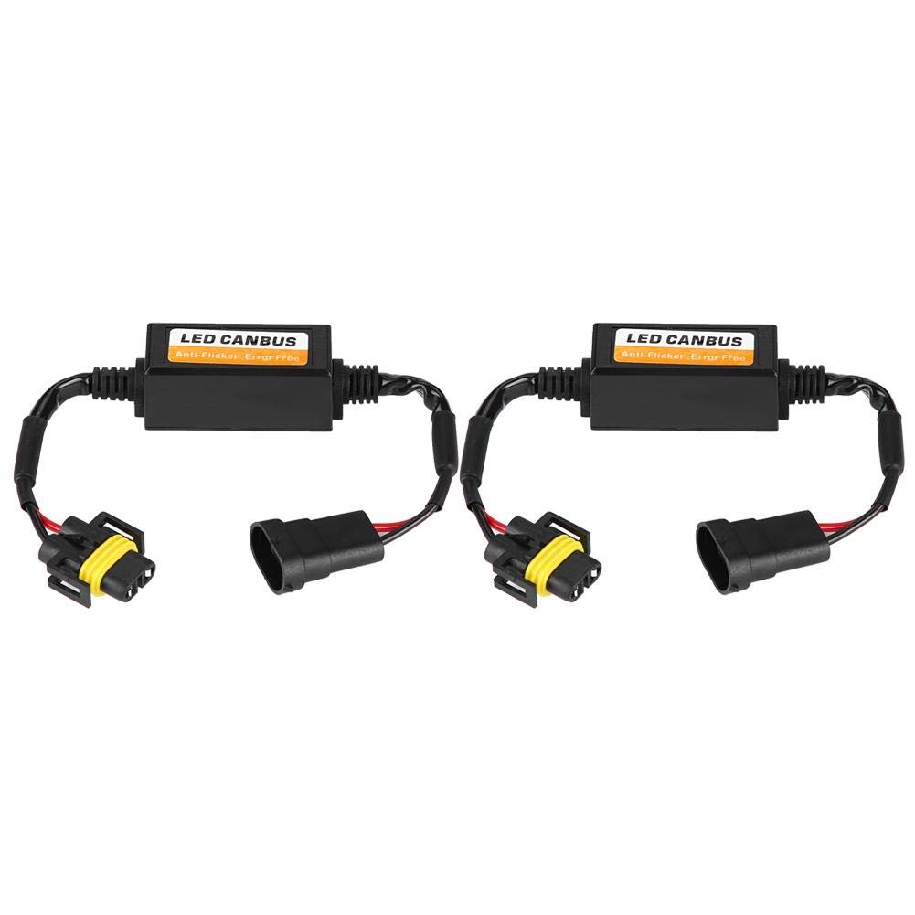 Suuonee Headlight Decoder Decoder for H8/H9/H11 C12 LED Headlight Fog Lamp Anti-Flicker Flash Error Canceler Bulb Warning Canceller Adapter