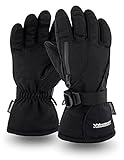 Rugged Waterproof Winter Gloves - Touch Screen Compatible - Cordura Shell, Thinsulate Insulation - Great for Ice Fishing, Skiing, Sledding, Snowboard - for Men or Women