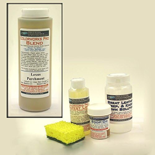 Precision Coachworks Leather &amp; Vinyl Repair/Restoration Kit with Color Match Technology (Lexus - Parchment)