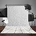 LYLYCTY 5X7ft Photography Background White Brick Wall Wood Floor Theme Backdrops Photo Studio Backdrop Props LY028
