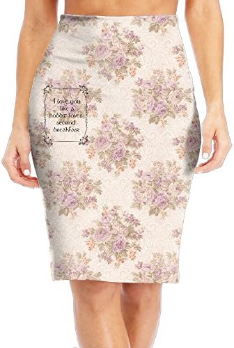 Womens Slim Long Sleeve Printing SkirtI Love You Like A Hobbit Loves Second Breakfasc Female's Slim Skirt