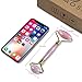 MIMOSA Rose Quartz Roller, Anti-Aging Facial Roller Made of Natural Rose Quartz for Face Skin Neck Eye Body Massage for Daily Facial and Relaxing at-Home Treatment (Rose Quartz)